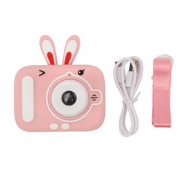 Kids Camera Toy 2.0 Inch Screen 1080P Video 2000W Dual Camera Toddler Digital Camcorder with Flash for Children Pink