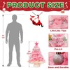 MODFUNS Pink Small Christmas Tree Tabletop Artificial Mini Christmas Tree