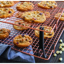 Nordic Ware Stackable Cooling 2 Copper Racks Plus 4 Snap-On Legs, 16.875 in × 11.5 in × 0.75 in