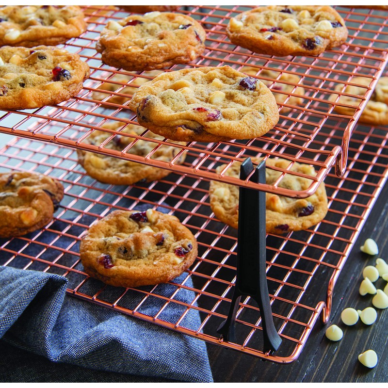 Nordic Ware Stackable Cooling 2 Copper Racks Plus 4 Snap-On