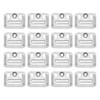 sourcing map 150Pcs 40mmx30mmx0.4mm Wall Panel Buckle, Stainless Steel Integrated