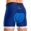 Bikewa Men's Cycling Underwear with Anti-Slip Leg Grips 4D Padded