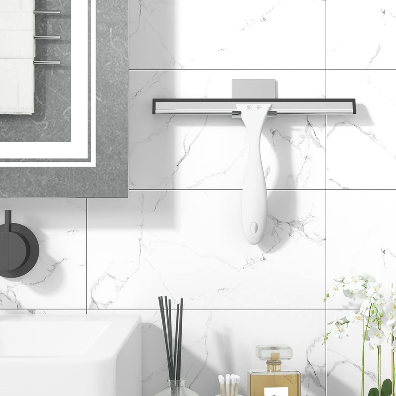 AmazerBath Squeegee for Shower Glass Doors - All-Purpose Squeegee with