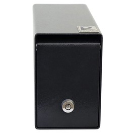 Protex Safe Protex Drop Box Safe (SDB-100)-Black, for Cash, Checks and envelopes, Saw-Toothed Baffle to Protect Slot, Powder Coated Finish, 4 Pre-drilled anchoring Holes