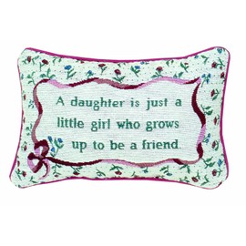Manual 12.5 x 8.5-Inch Decorative Throw Pillow, Daughter