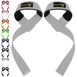 ihuan Lifting Straps for Weightlifting - Wrist Straps for Weightlifting | Gym Wrist Wraps with Extra Hand Grips Support for Strength Training | Bodybuilding | Deadlifting