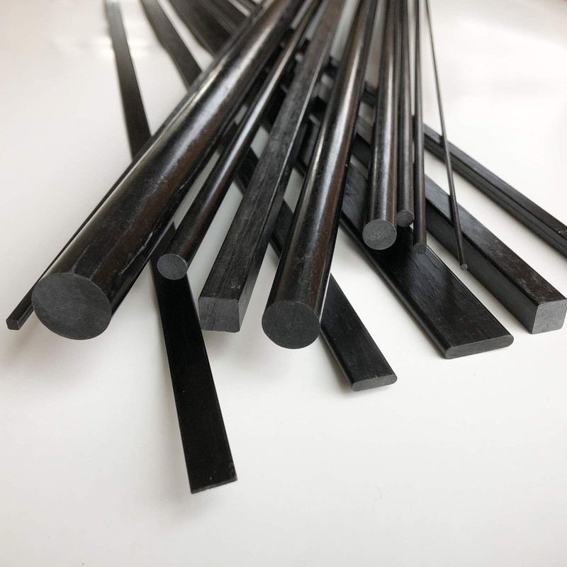 KARBXON – Square Carbon Fiber Rod - 10mm x 1000mm