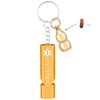 JunyiDIY Emergency Medical Alert Keychain with Whistle and Gourd Pill