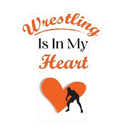 Wrestling Sticker Funny Sports Vinyl Decals Wrestling Headgear Sticker Workout Patriotic Decal for Kids Boys Tumblers & Laptops