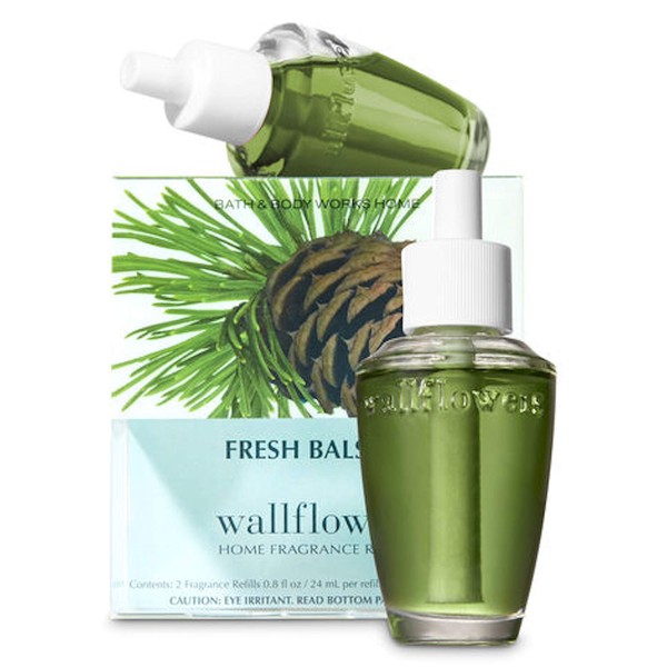 Bath & Body Works Slatkin & Co. Wallfowers Home Fragrance Refills - 2 Refill Bulbs - Fresh Balsam