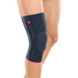 medi Genumedi - Knee Support - Unisex - Silver - Size III Extra Wide - Bandage for Soft Tissue Compression - Can be Worn on Both Sides