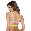 Hurley Women's Juniors' Around The Block Bikini Top (Colorblock, X-Small)
