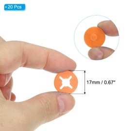 PATIKIL 20pcs Running Bib Lace Clips Lace Bib Board Fastener Lace Number Buckle Fastening System Marathon Number Buckle Fastener Holder for Runner Field Orange, orange