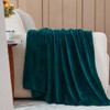 NEWCOSPLAY Super Soft Throw Blanket Dark Teal Premium Silky Flannel