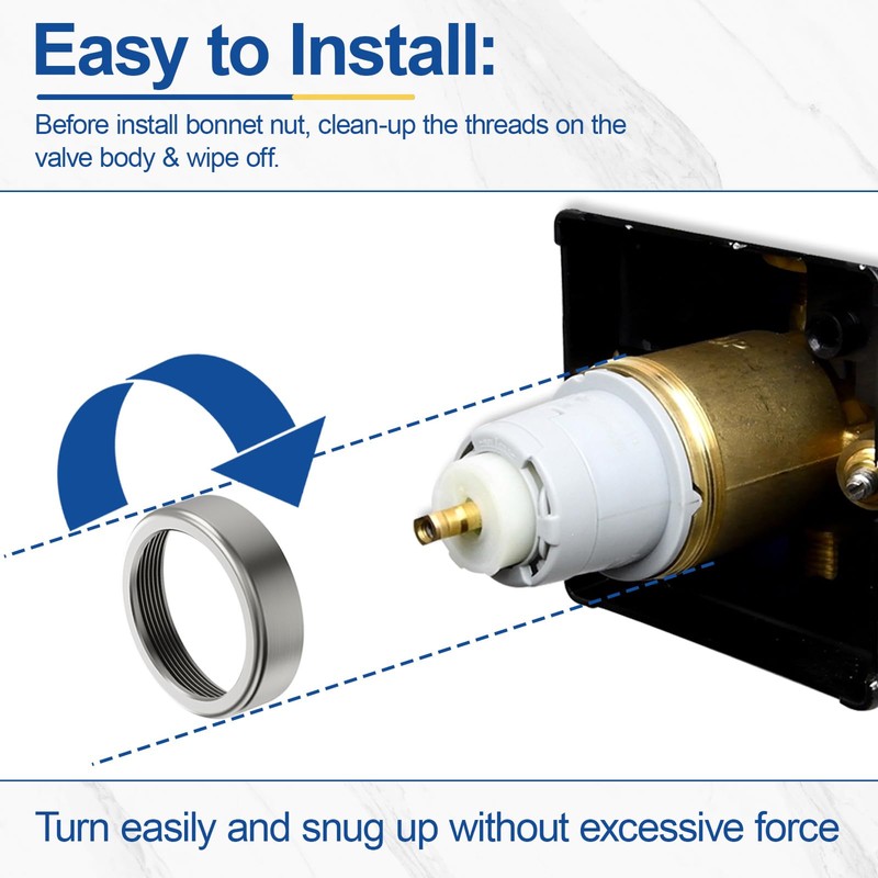 RP22734 Bonnet Nut Replacement,Compatible with R10000 Shower Valve