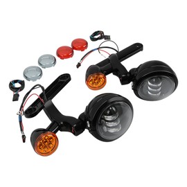 Auxiliary Turn Signal Spot Fog Light Bracket For Harley Electra Glide 1997-2013,Harley Road King Models 1994-2013,Harley FLHX Models 2006-2013,Harley FLHXXX Models 2010-2011