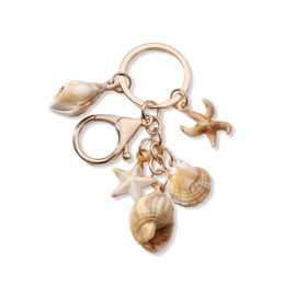 Hoheng Shell Keychain Bag Charms for Women Summer Beach Shell Purse Charms Keychains Gifts for Women Trendy 2025