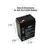 Casil CA640 6v 4ah Battery for Deer Feeder exit Sign