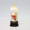 Christmas Tabletop Decor, Snow Globe Water Spinning LED Lighted Candle