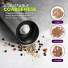 Rechargeable Electric Pepper Grinder, Automatic Gravity Salt Mill with Adjustable