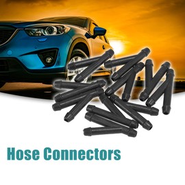 ACROPIX 3 Way Y Shaped Windshield Washer Hose Connector Tube Pipe Fitting Splitter Adapter Black- Pack of 10