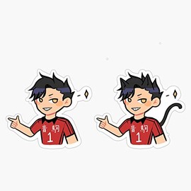 Leyland Designs Cat Kuroo Sticker Outdoor Rated Vinyl Sticker Decal for Windows, Bumpers, Laptops or Crafts 5"