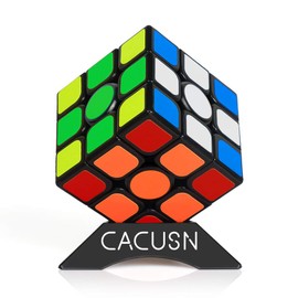 CACUSN Magnetic Cube [Built-in Magnet] M4.0 Competition Cube 3x3x3 for Professionals for Experts and Intermediate Stickers, World Standard Color Scheme with Stand (Global Standard Color Scheme Ver2.0)