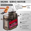 2 Pcs MG90S 9g Micro Servo Motor Metal Gear Micro