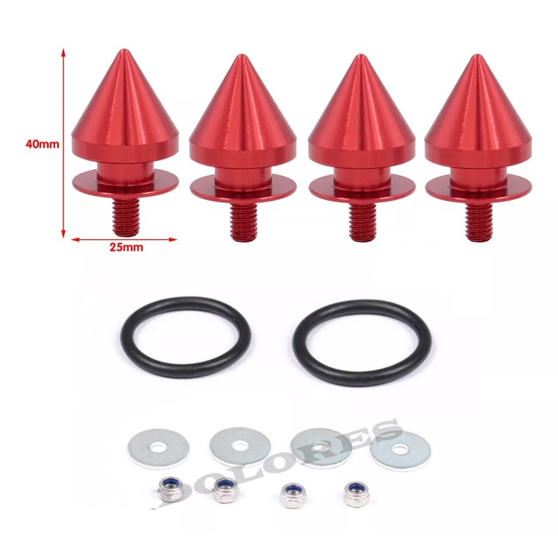 Dolores Plano Tornillo Liga Bumper Fastener Tuercas Tipo Bala Picos