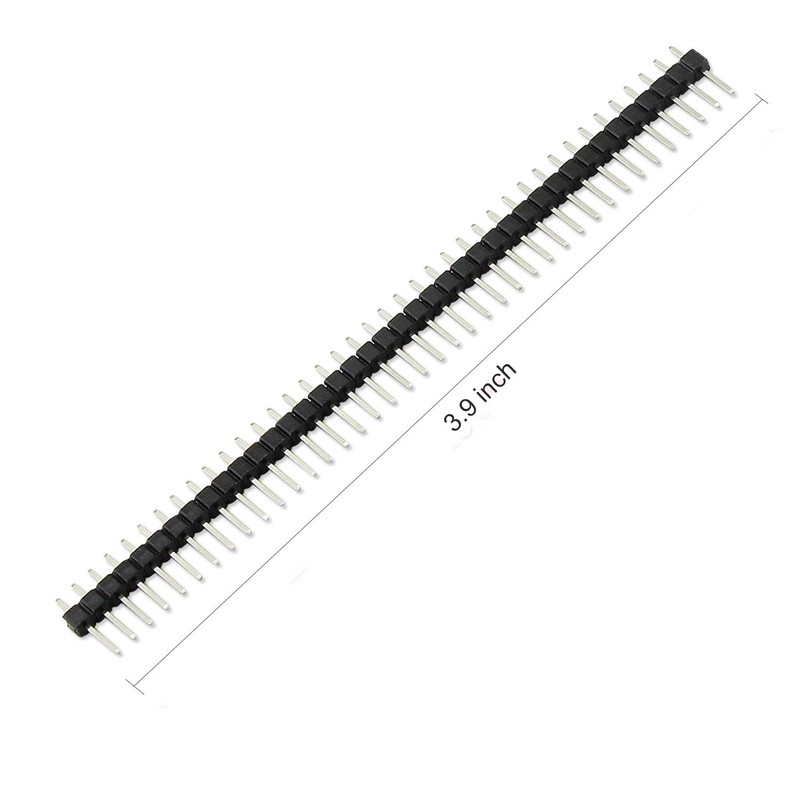 MCIGICM 10pcs Male Header Pin, 40 Pin Header Strip (2.54