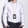 HAWEE Men's ID Card Holder, Card Case, Name Holder, Zipper,