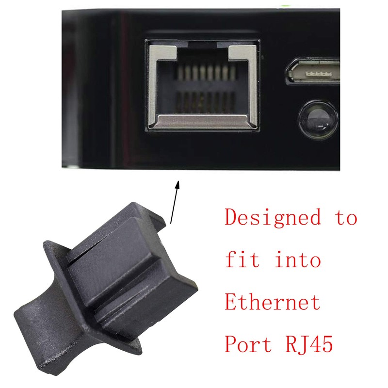 Ethernet Hub Port RJ45 Anti Dust Cover Cap Protector By