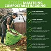 Simply Bio 55 Gallon Compostable Trash Bags Flat-Top, Heavy Duty