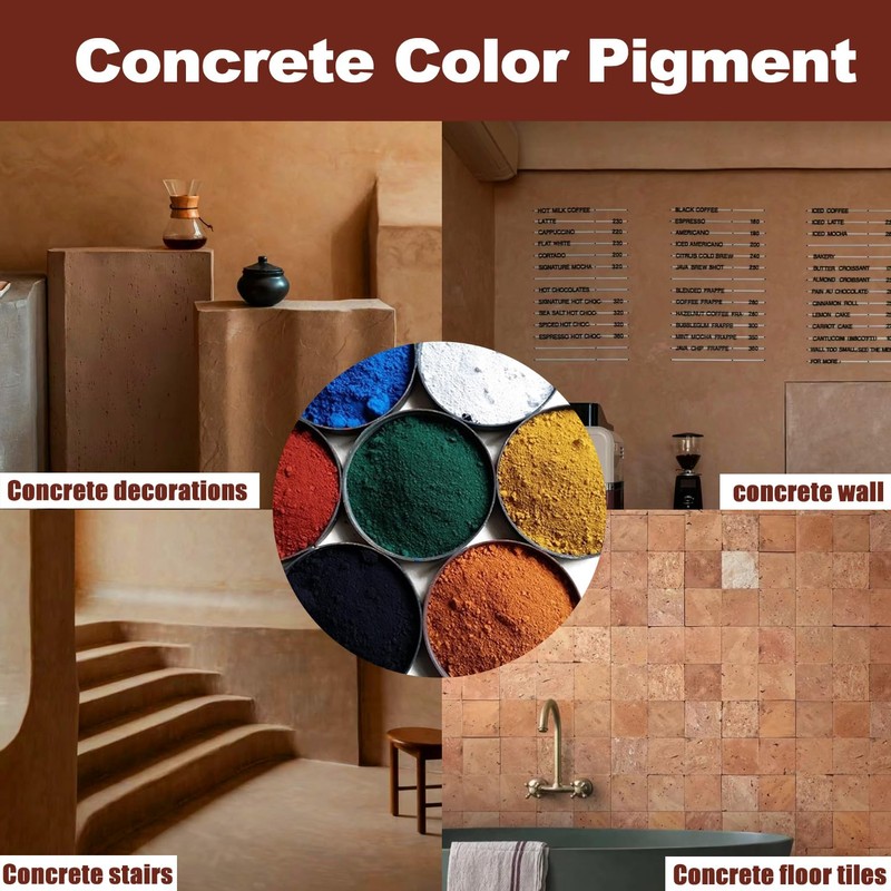 GOODTAKE 7 Colors Iron Oxide Powder | Concrete Pigment |