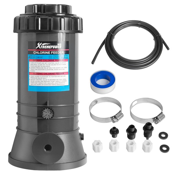 XtremepowerUS Xtremeclear Automatic Chlorinator for Above Ground In-Ground Pools Off-Line