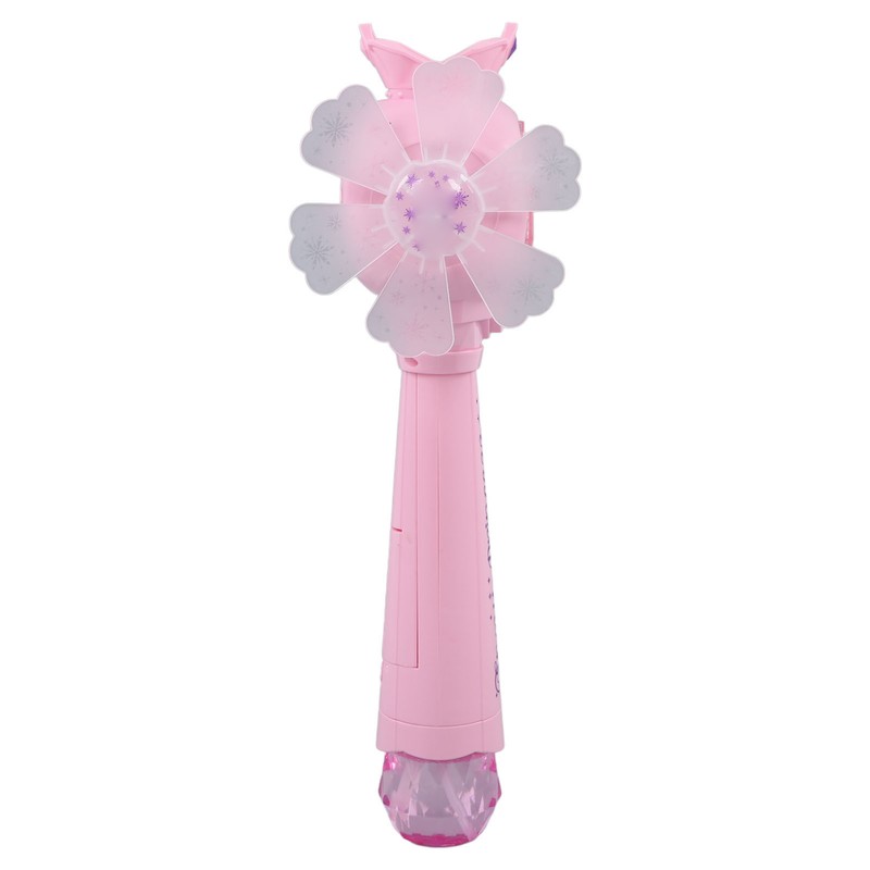 Musical Light Up Bubble Blower Innovative Hexagram Shape Princess Electric