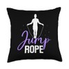 Jump Rope Skipper Ropes Hobby Rope Skipping Throw Pillow