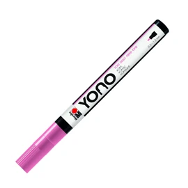 Marabu 12400101033 Yono Marker, Pink 033, Versatile Acrylic Pen with Fine Japanese Bullet Tip 0.5 - 1.5 mm, Water-based, Lightfast and Waterproof, for Almost All Surfaces
