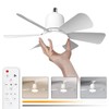 Ceiling Fan with Lighting, 30 W Ceiling Fan with E27