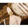 Napkin Rings Set of 12, Fleur-di-lis Napkin Holders, Napkin Rings