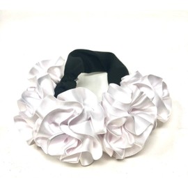 Hair Bow Ribbon and Elastic White Hair Pice Ribbon Baby day of the Dead 1 pc