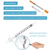 GLUCO-CARE 1 ml/cc Syringes 27G x 1/2’’ (12.7mm), Orange Cap,