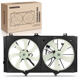 A-Premium Engine Radiator Cooling Fan Assembly Compatible with Select Toyota & Lexus Models - Camry 2007-2011, Avalon 2005-2012, Venza 2009-2016, ES350 2007-2012, 3.5L - # 16711AD020, 16711AD010