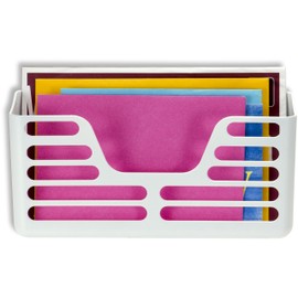 Officemate Magnet Plus Magnético, bolsillo utilitario, blanco (92541) 3 x 10.25 x 5.25 pulgadas