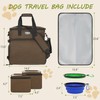 Goloni Dog Travel Bag, Weekend Dog Bag Travel Set for