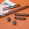 LBFEEL 3.75" Cool Black Cabinet Pulls Handles Matte Black Cabinet
