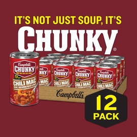 Campbell's Chunky Soup, Chili Mac, 18.8 Ounce Can (Case Of 12)