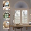 SEEYE Arch Window Blackout Shades, Pleated Fabric Blind (Radius: 24'')