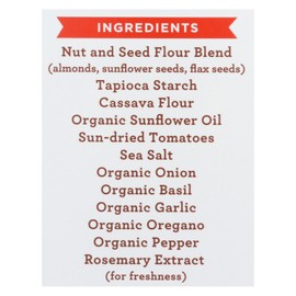 UD_Simple Mills Sun-Dried Tomato and Basil Almond Flour Crackers Case of 6 4.25 oz Grain Snacks