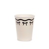 Cream Paper Cups with Black Bows – Pack of 6